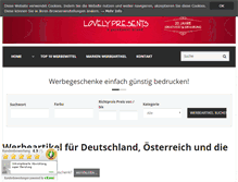 Tablet Screenshot of lovely-presents.de